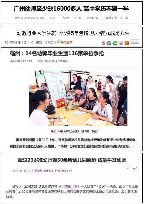 学前教育专业毕业生遭到用人单位疯抢，原因竟_招生问答